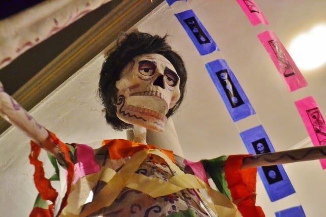 skeleton at Day of the Dead in Mazaltan, Mexico
