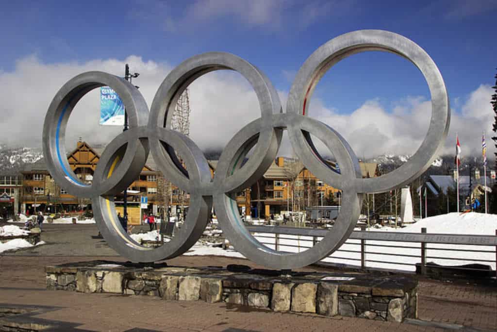 Image of Plympic rings in Whistler by Angela Travels via Trover.com