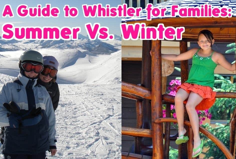 families enjoying Whistler in summer and winter