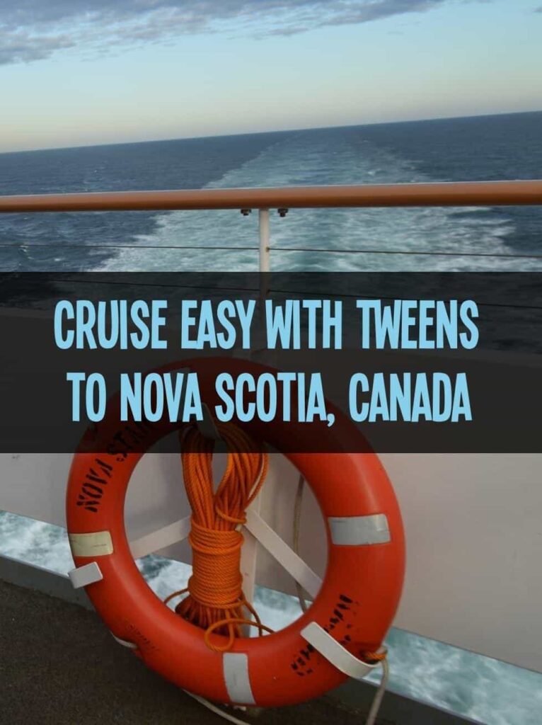 Nova Star cruise ship sailing, bringing teens to nova scotia - photo via Eileen Cotter