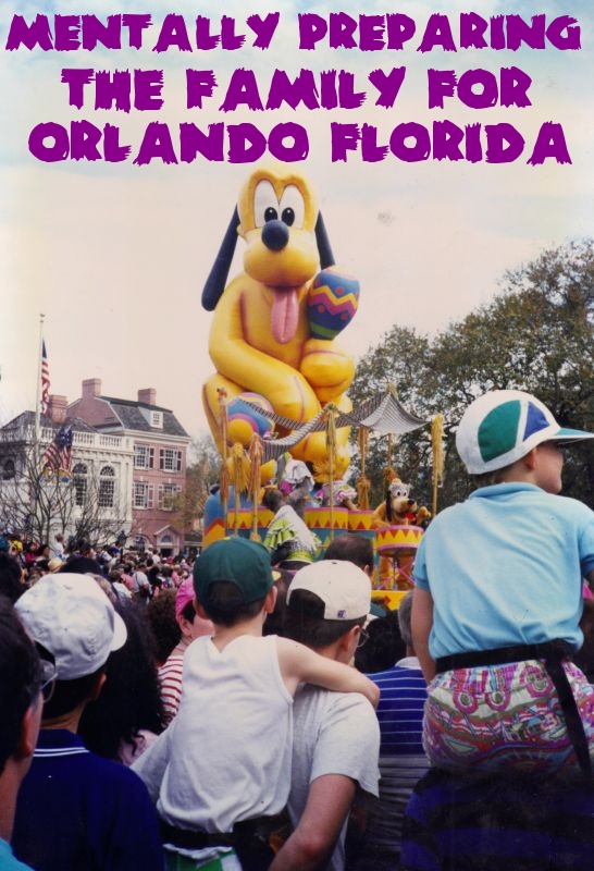 Pluto float at a parade in Disney World