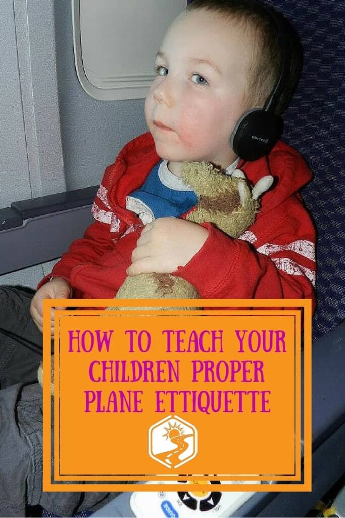 child looking angry on a plane