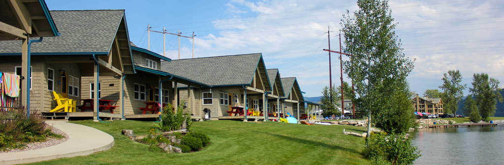 Dover Bay Resort in Sandpoint Idaho bungalows