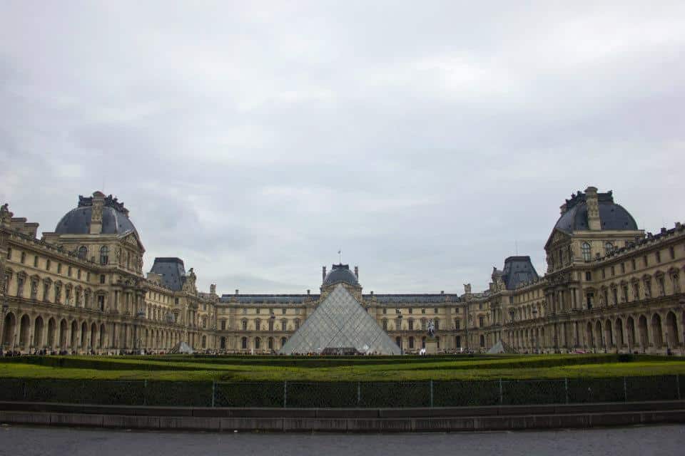 the louvre in paris is a great piece of old and new architecture