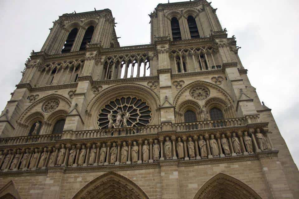 notre dame cathedral in paris has gargoyles and flying buttresses
