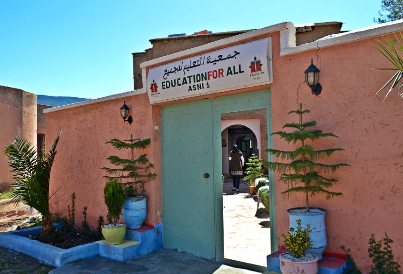 front of education for all near marrakech morocco eileen cotter wright