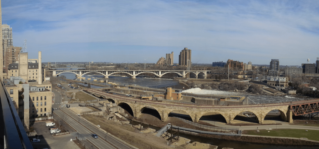 Minneapolis view of the Mississippi River