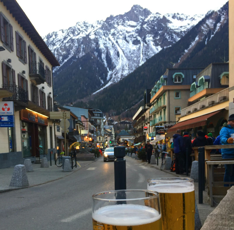 beers in chamonix france eileen cotter wright