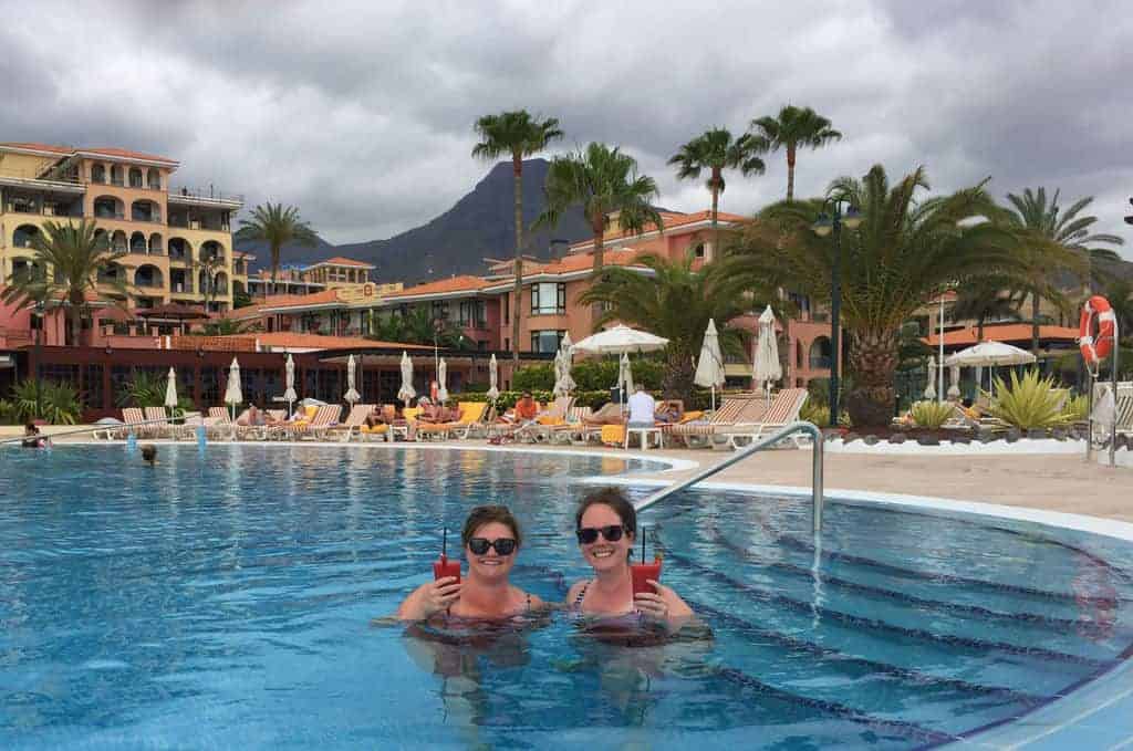 Iberostar Anthelia Tenerife Spain poolside Eileen Cotter Wright