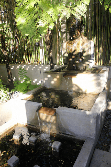Tradewinds Carmel bamboo temple fountain