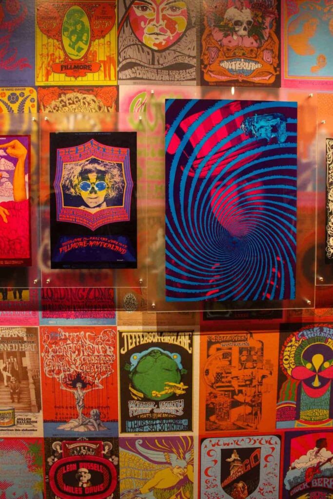 Art posters from the Summer of Love - eating out in san francisco
