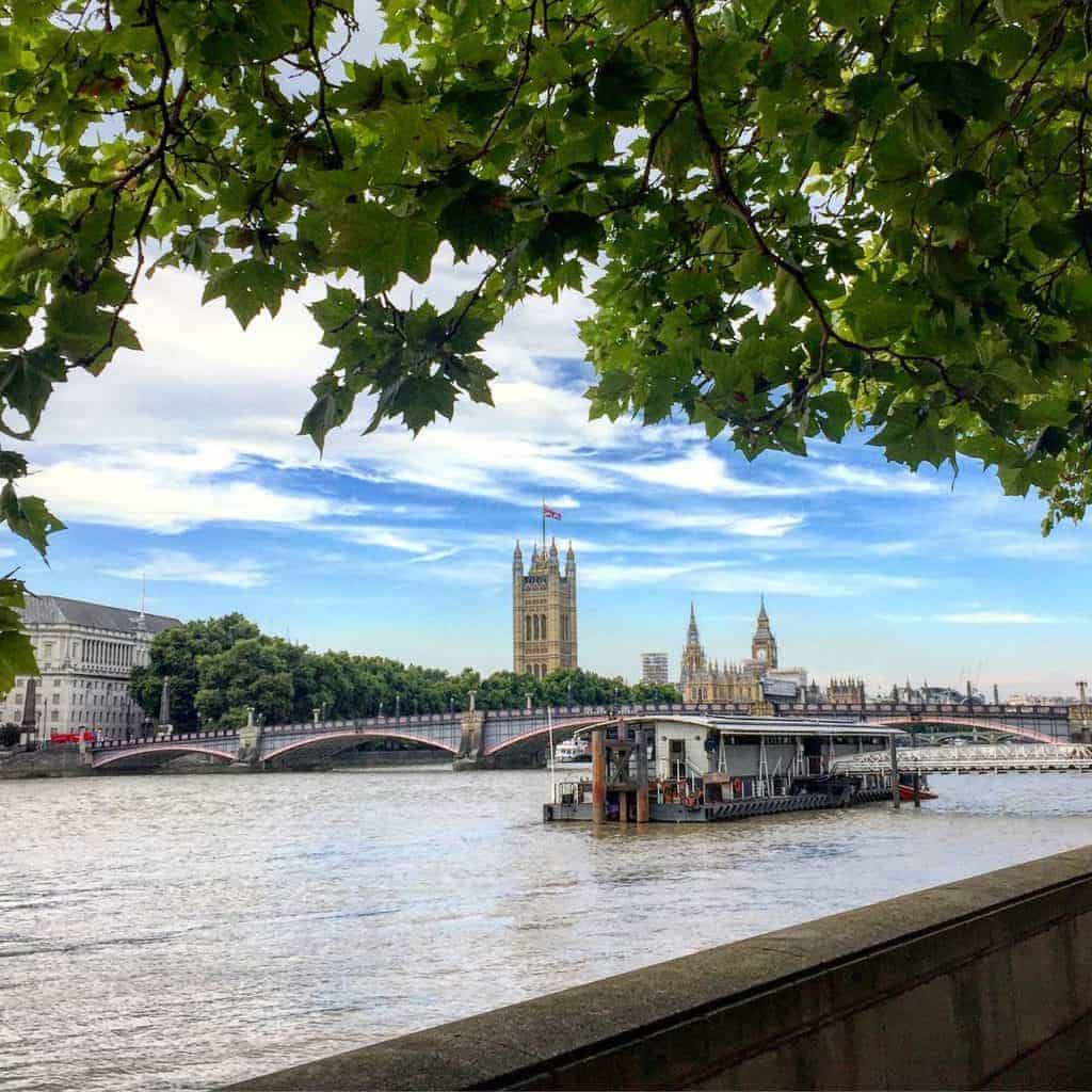 London parliament summer 