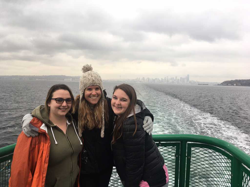 Group travel on the Seattle, Washington ferry