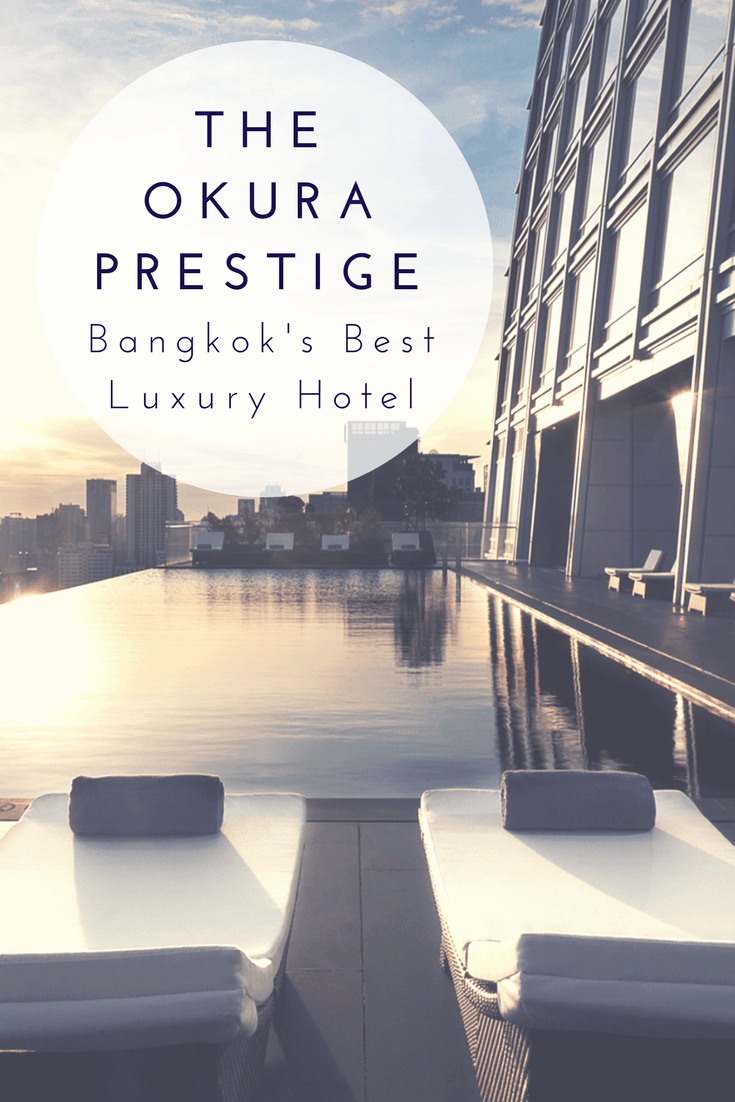 Feel on top of the world at this exceptional Bangkok luxury hotel. The Okura Prestige is one of my favorites downtown - with an infinity pool on the 25th floor and a large breakfast buffet spread.