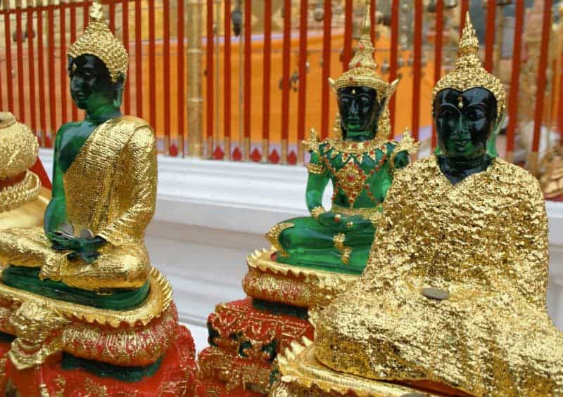 jade and emerlad buddahs chiang mai thailand