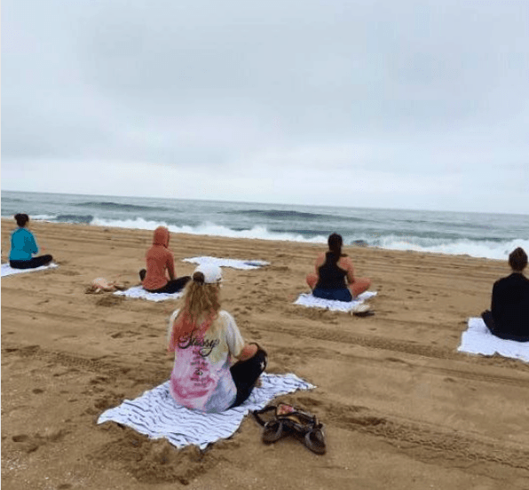yoga on the beach Huntington