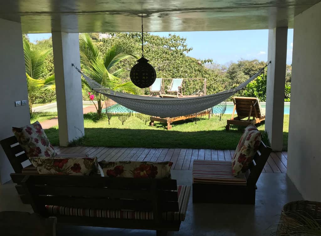 hammock airbnb outside costa rica montezuma