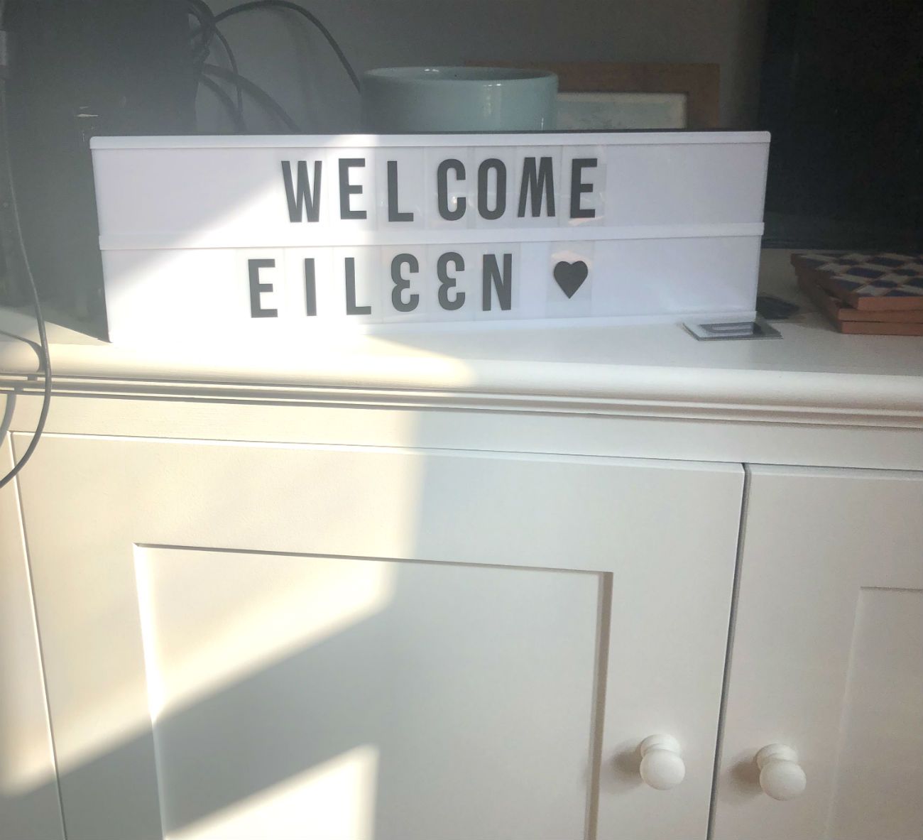 sign that says welcome eileen london