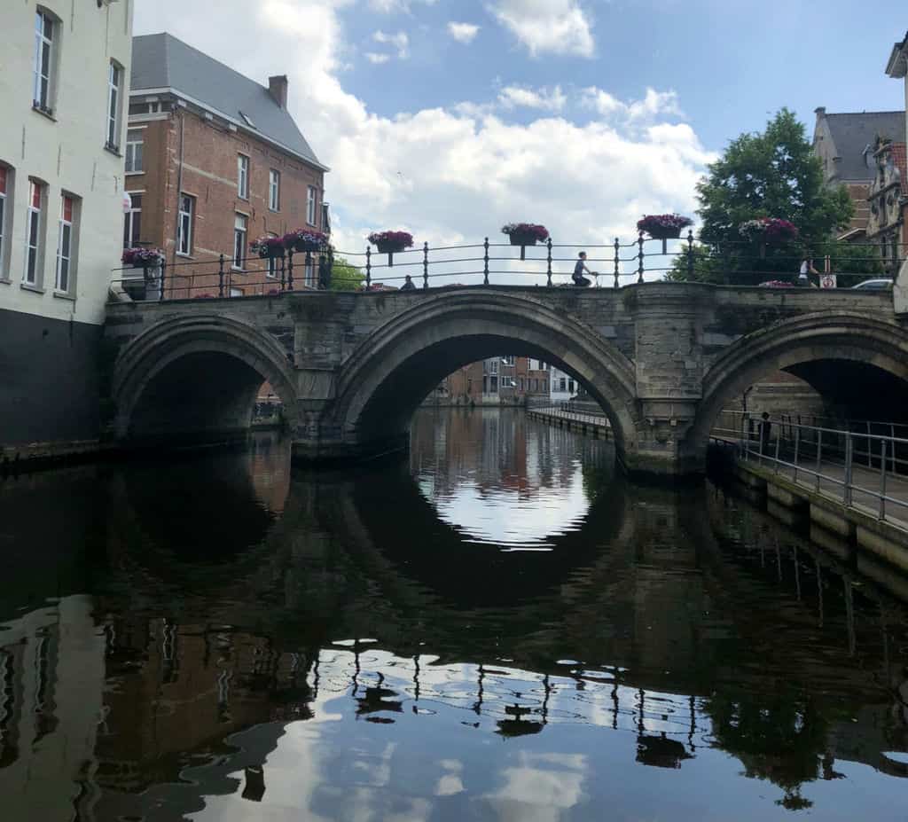 bridge mechelen belgium on canal