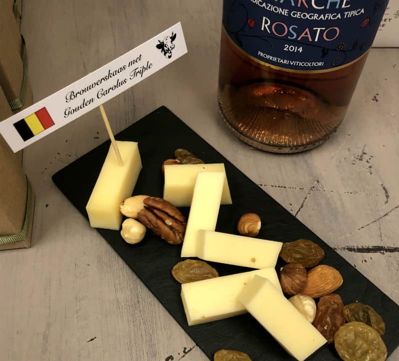 cheese plate at Kazen Schockaert mechelen belgium