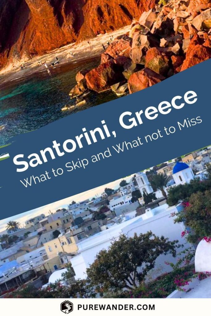 Santorini Greece pin for pinterest