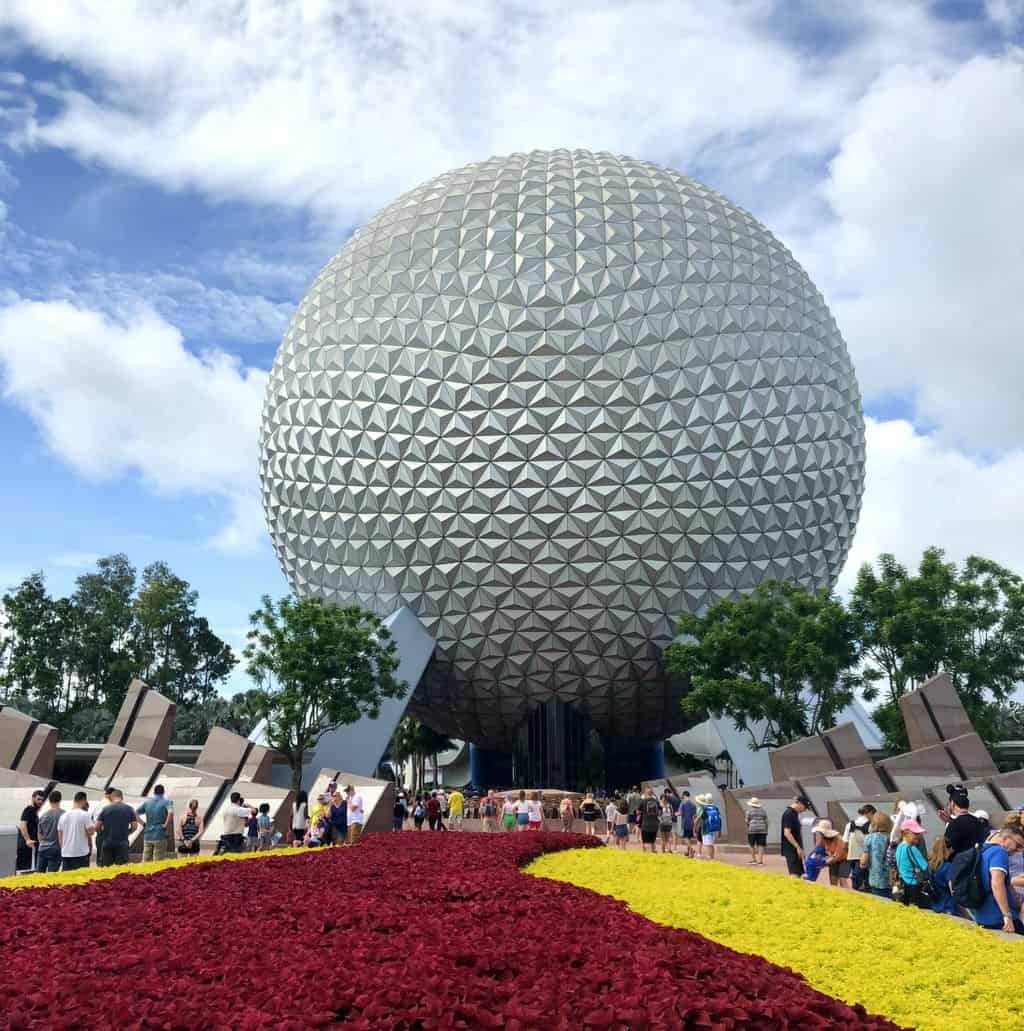 spaceship earth at epcot in disney world