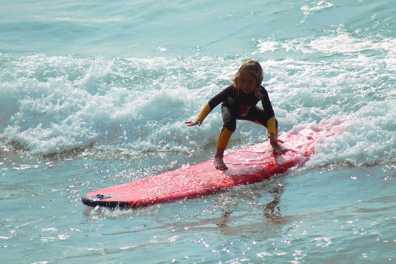 Kids Free San Diego surfing