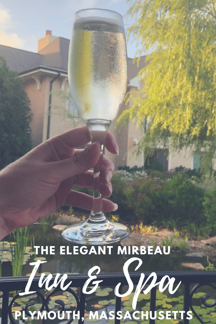 A Champagne toast in the garden at Mirbeau Inn and Spa, Plymouth Massachusetts | Spa review | New England Spas | New England Hotels | Cape Cod Hotels | Girlfriend getaways | Luxury Travel