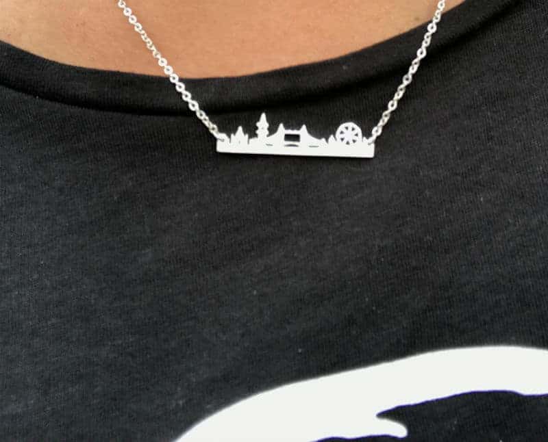 This London skyline necklace is one of our favorite accessories.