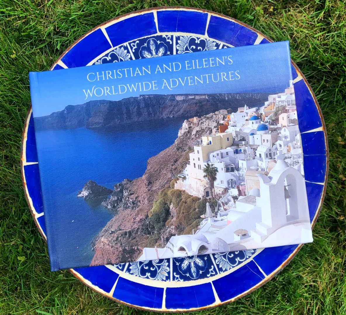 artsy couture photo book with Greece on cover