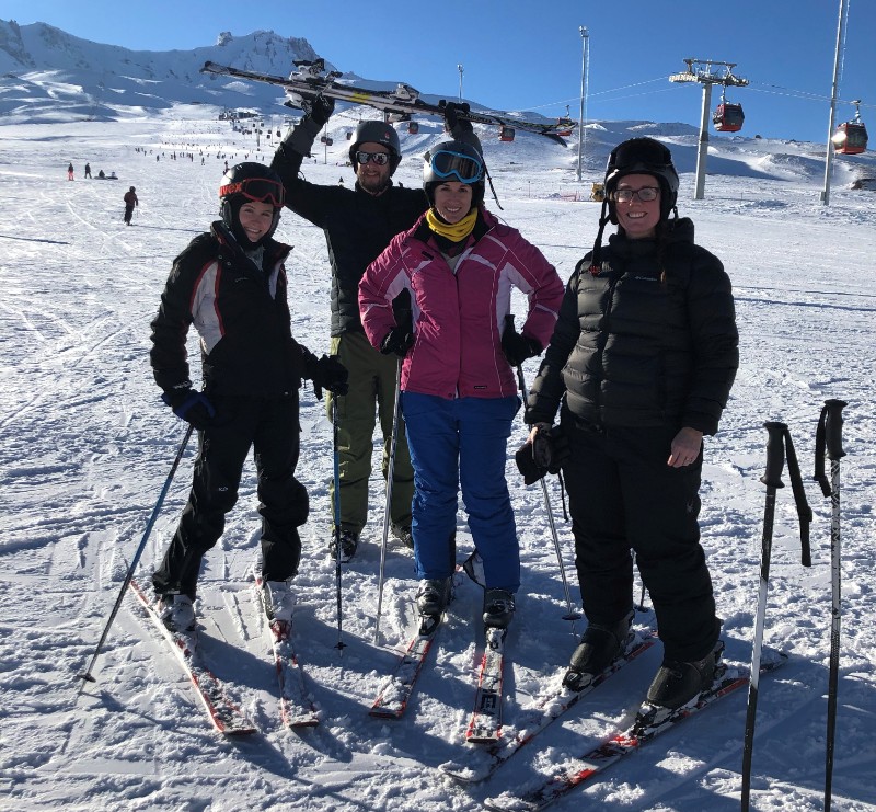 group skiing in turkey at mt erciyes