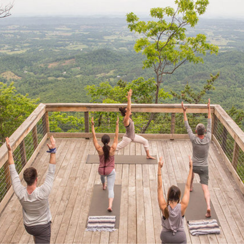 Try out some yoga on Blackberry Mountain at this exciting new hotel in Tennessee. most beautiful hotels in the world