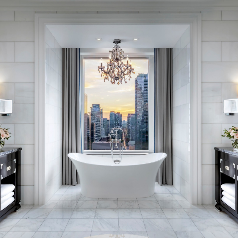 The most beautiful views naturally often belong to the most beautiful hotels in the world, like the St. Regis Toronto.