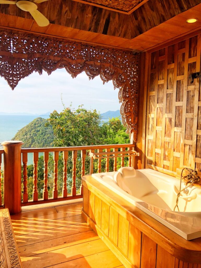 Jacuzzi tub at the Santhiya Koh Yao Yai Resort & Spa in thailand