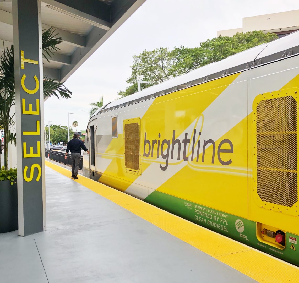 the florida brightline train: from palm beach to miami
