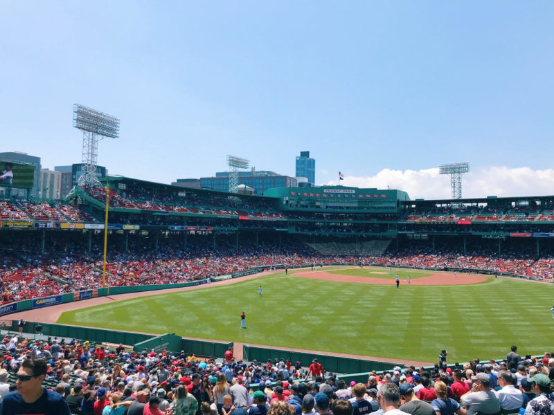 red sox game at fenway park in boston massachusetts