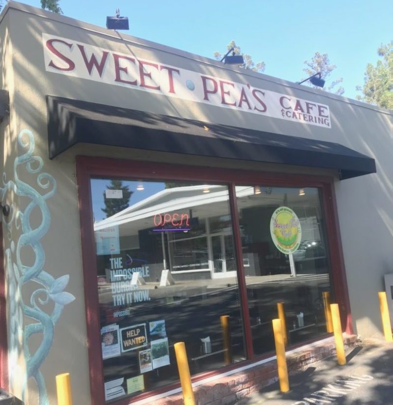 Sweet Pea's Entrance on Los Gatos Boulevard
