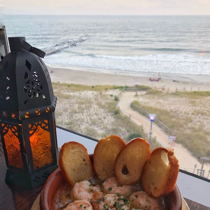 Garlic shrimp at Amada in the Ocean Resort Atlantic City