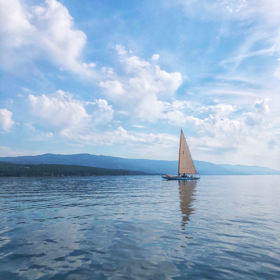 sailboat on flathead lake montana