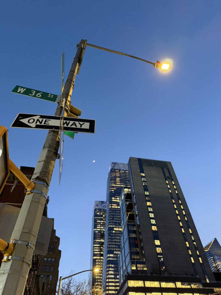 streetlight in nyc near jarvits center