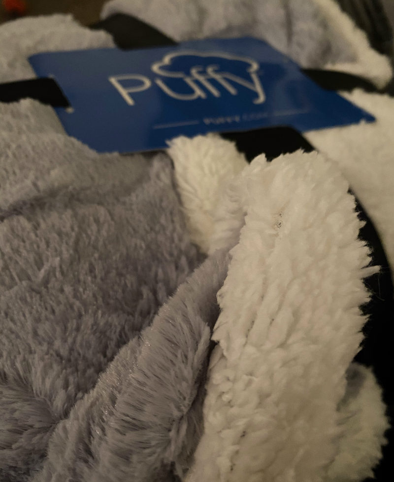 puffy faux fur blanket