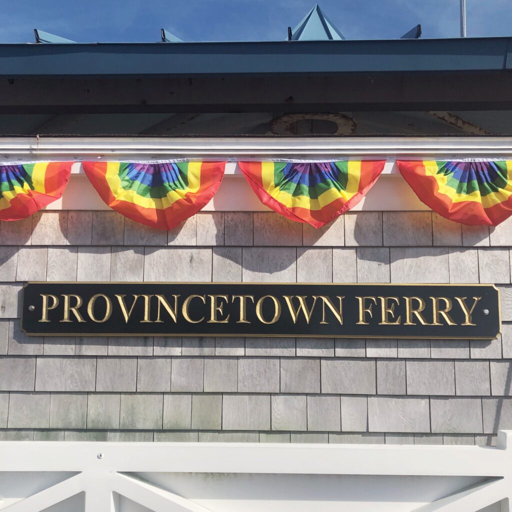 provincetown ferry sign