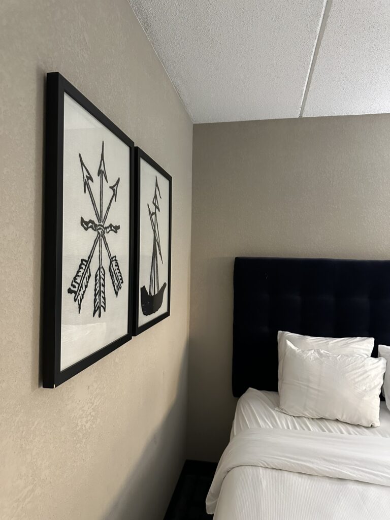 interior room and artwork from hotel 1620