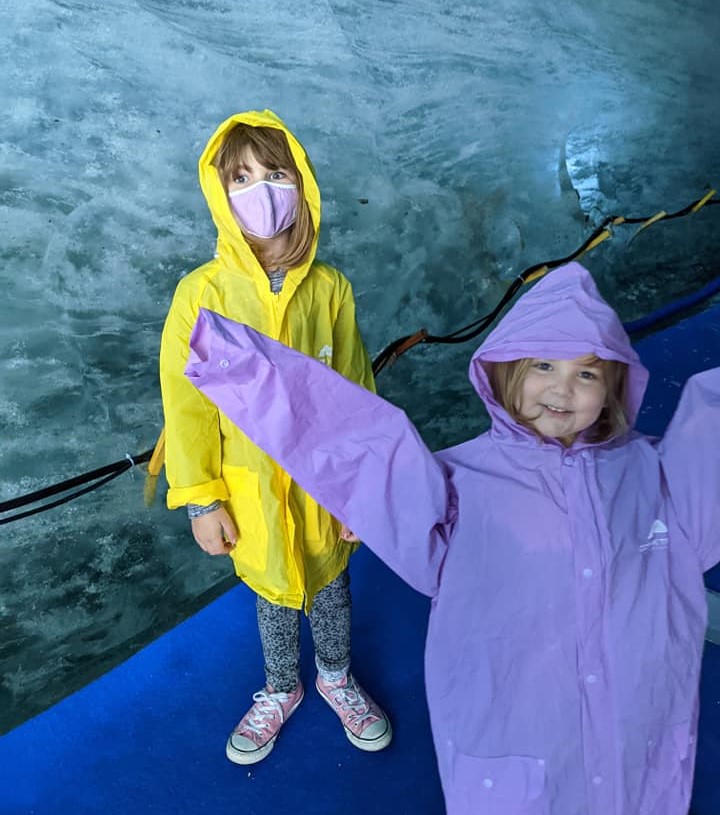 kids at glaciers in chamonix france