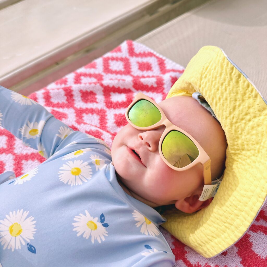 baby in sunglasses florida