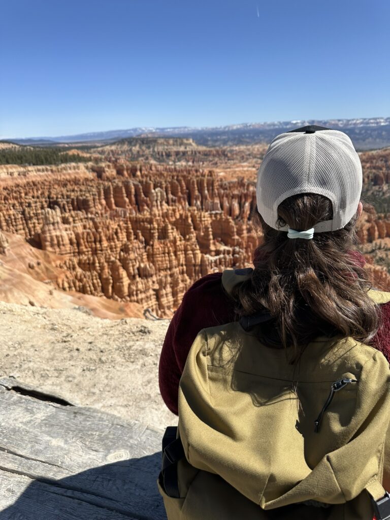 Eileen at bryce canyon national park on rim trail