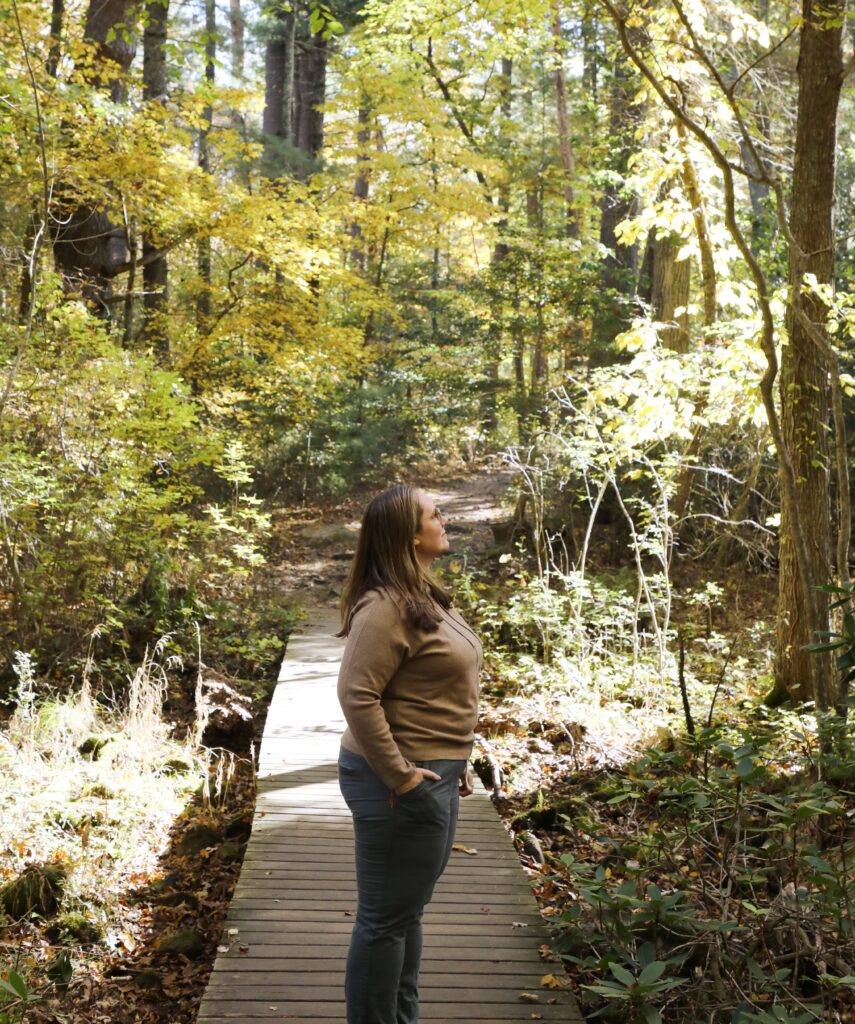 quince hoodie in park fall