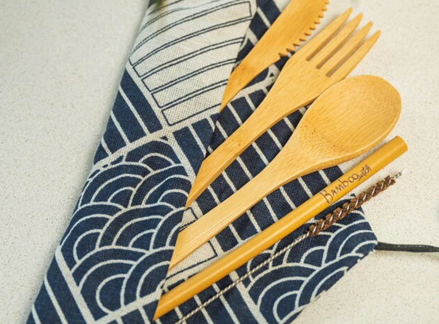 bamboo utensil kit