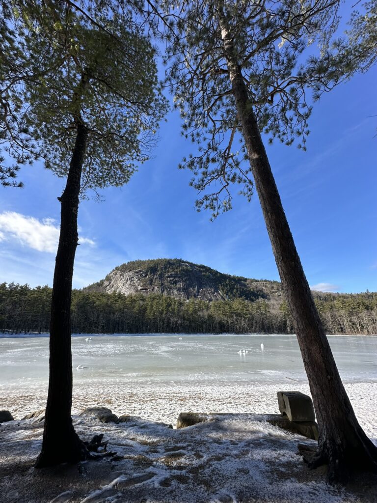 Echo Lake in winter