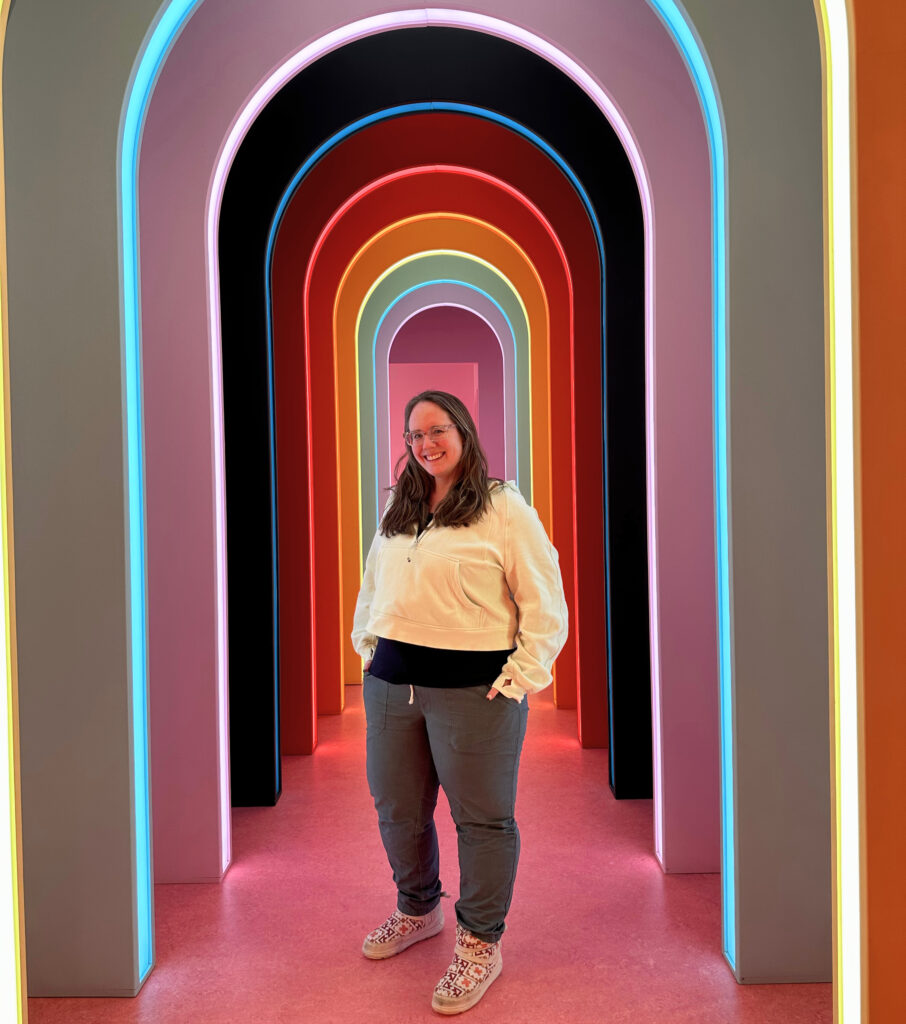 eileen cotter wright at the museum of ice cream